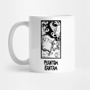 Ghost Chickens - Phantom Bantam Quote - Black Outline Version Mug